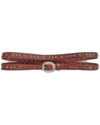 RRL - Luna Studded Leather Belt - Lyst
