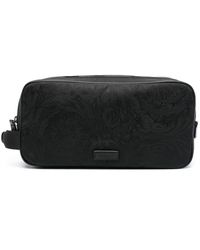 Versace - Neo Nylon Toilettas Met Jacquard - Lyst