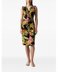Joseph Ribkoff - Floral-Print Wrap-Style Mini Dress - Lyst