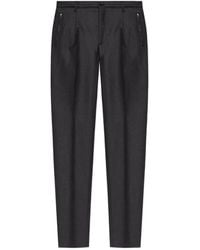 Etro - Wool Trousers With Crease - Lyst