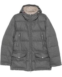Eleventy - Quilted Hooded Jacket - Lyst