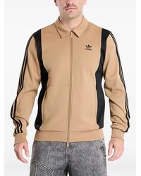 adidas - Sweater Met Gestreept Vlak En Rits - Lyst
