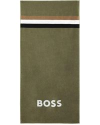 BOSS - Logo-Embroidered Beach Towel - Lyst