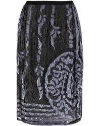 Bode - Hyatt Bead-embellished Midi Skirt - Lyst