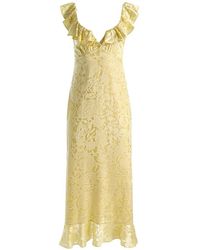 Alice + Olivia - Gemma Floral-Jacquard Midi Dress - Lyst
