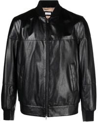 Brunello Cucinelli - Leather Bomber Jacket - Lyst