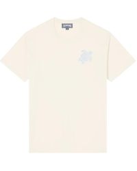 Vilebrequin - Big Turtle Embroidery Off- Organic Cotton Jersey T-Shirt With Embroidered Turtle - Lyst