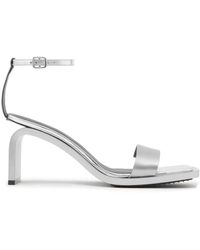 Courreges - Stream Mirror 70mm Leather Sandals - Lyst