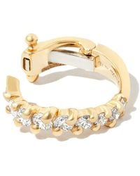 Yvonne Léon - 18Kt Diamond Hoop Earrings - Lyst