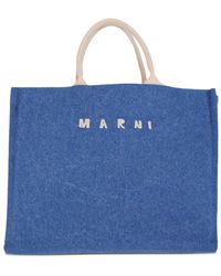 Marni - Bolso shopper con detalle del logo - Lyst