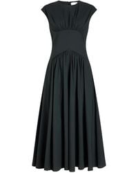 Proenza Schouler - Nyssa Gathered-Waist Midi Dress - Lyst