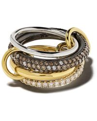 Spinelli Kilcollin - 18kt Gouden En Zilveren Ring - Lyst
