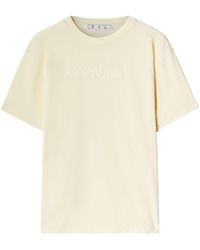 Off-White c/o Virgil Abloh - Skate Logo-print Cotton T-shirt - Lyst