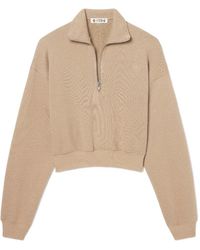ÉTERNE - Cropped Polotop Met Halve Rits - Lyst