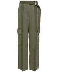 Club21 - Belted Wide-Leg Cargo Pants - Lyst