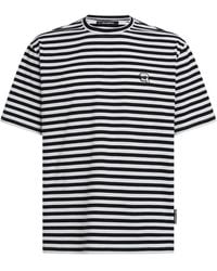 KARL LAGERFELD - Ikon Relaxed Striped T-Shirt - Lyst