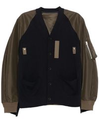 Sacai - Buttoned Panelled Jacket - Lyst