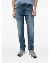 BOSS - Distressed Faded Jeans - Lyst