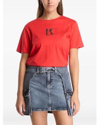 KARL LAGERFELD - K Logo-Print Short-Sleeve T-Shirt - Lyst