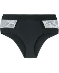 Calvin Klein - Sheer Panel Bikini Bottoms - Lyst