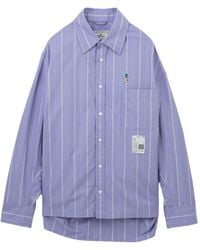 Maison Mihara Yasuhiro - Leon Embroidery Stripe Shirt - Lyst