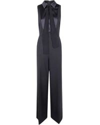 Twinset - Tie Neck Jumpsuit - Lyst