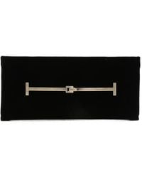 Tom Ford - Velvet T-Bar Clutch Bag - Lyst