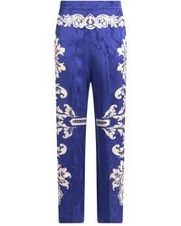 Etro - Floral Jacquard Palazzo Trousers - Lyst