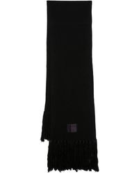 Patrizia Pepe - Ribbed-knit Wool Scarf - Lyst