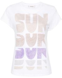 Dorothee Schumacher - Slogan-print Cotton T-shirt - Lyst