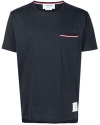 Thom Browne - T-shirt con taschino - Lyst