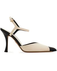 Ferragamo - Pumps Con Dettagli A Contrasto 95Mm - Lyst