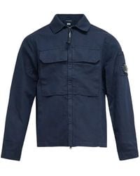 C.P. Company - Lens-Detail Zipped Overshirt - Lyst