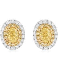 HYT Jewelry - 18Kt Diamond Earrings - Lyst