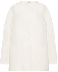 The Row - Elke Oversized-Jacke Aus Seide - Lyst