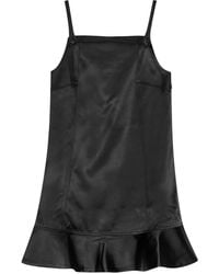 Ganni - Short Dress With Ruffles - Lyst