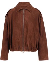 Salvatore Santoro - Suede Bomber Jacket - Lyst
