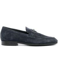 Tod's - Loafer aus Wildleder mit Double T - Lyst