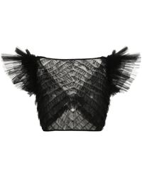 Huishan Zhang - Ruffled Tulle Top - Lyst