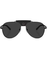 BVLGARI - Pilot-Frame Tinted-Lenses Sunglasses - Lyst