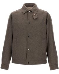 Woolrich - Wool Blend Shirt Jacket - Lyst
