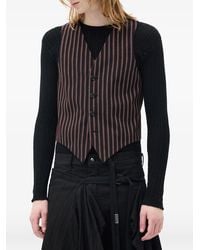 Ann Demeulemeester - Kaare Pinstripe-Pattern Waistcoat - Lyst