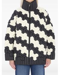 RAXXY - High-Collar Zip-Fastening Puffer Jacket - Lyst