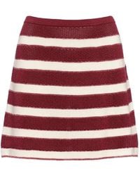 Eres - Mini Intervalle Horizontal-Stripe Skirt - Lyst