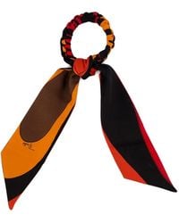 PUCCI - Silk Hair Tie With Foulard Detail - Lyst