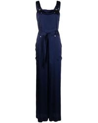 Alberta Ferretti - Contrasting-Stitch Jumpsuit - Lyst