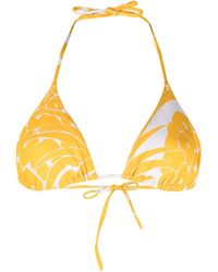 Eres - Epice Leaf-Print Triangle Bikini Top - Lyst