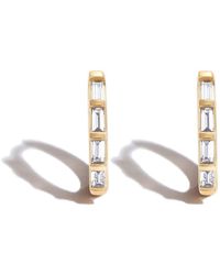 Zoe Chicco - 14kt Yellow Gold Diamond huggie Hoop Earrings - Lyst