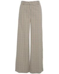 Kaos - Pantalon Ample À Carreaux - Lyst