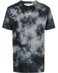 Off-White c/o Virgil Abloh - Tie-Dye Print T-Shirt - Lyst